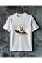 Good Dj Never Tired Printed Oversize T-Shirt