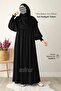 Hifa Balloon Sleeve Dress Shawl Gift Set Black