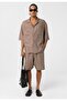 Double Pocket Oversize Linen Shirt - 4