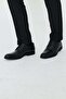 Black Genuine Leather Lace-Up Men's Classic Shoes - 5
