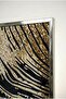 Modern 2-Piece Glass Painting Set with Gold Leaf and Natural Texture - Silver Metal Framed Home and Office Painting - 4