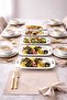 Kütahya Royal Series New Chicken World Plate White Serving Presentation Plate & Dowry Plate Stylish Design 6 Pieces - 3