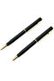 black Mini Rotating Pocket-size Ballpoint Pen Metal Material 0.7mm Black Blue Ink Refill Ballpen Off - 5