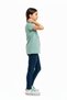 Girl's Crew Neck Short Sleeve Printed T-Shirt 11273 - 3