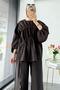 Premium Drawstring Detailed Modal Set – Brown - 8