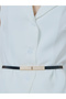 White Belted Waistcoat Vest Top and Wide-leg Pants Co-Ords - 4