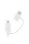 Combo Cable (Type C + Micro USB) 1.5m Λευκό