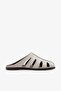 Palme Gray Flother Leather Women's Slippers