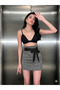 High Waist Belted Detailed Plaid Mini Skirt - 4