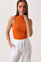 Zero Sleeve Fishing Collar Camisole T-Shirt - 3