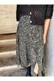 Vera Asymmetrical Midi Skirt Women's Dark Khaki - 3