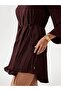 Flowing flounced dress - 4