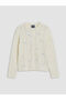 Floral Embroidered Girls' Openwork Knitwear Cardigan for Style Enthusiasts from Uzg Store