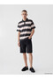 Shining Choices from Shining Store Devrik Roba Yaka Striped Combed Cotton Men's T-Shirt - 2