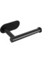 Matte Black Self-Adhesive Toilet Paper Holder