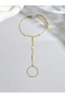 1 Piece of Simple Water Drop 18K Gold Plated Stainless Steel Bracelet, Suitable for Women's Daily Wear and Gifts - 2