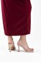 Beige Stone Thin Strap Women's Heeled Slippers By20My01C - 7