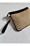 Straw Clutch Bag Model Hand and Women's Shoulder Bag, Summer Bag Black - 2