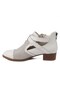 7420 Genuine Leather Casual Women's Shoes-Cream - 4
