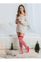 Women's Organic Cotton Above Knee Gothic Socks - 4