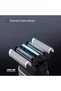 Cordless Men's Shaver X [Wet & Dry Shave], IPX7 Waterproof, Rechargeable 100min Run Time, Powerful Stainless Steel Blades, Magnetic Head Cap, Electric Shaver Razor For Beard Face Body Men - 5