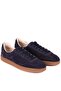 - Genuine Suede Leather Navy Blue Color Men's Sneaker - 666-Sh-10-129 - 2
