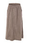 Women's Midi Skirt with Elastic Waist and Pocket Detail, High Waist - 6