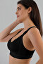 Supportless Wireless Thick Rubberized Gathered Bra - 2