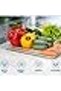 Stackable Fridge Organizer Trays Pack of 2 – Clear Plastic Refrigerator Storage Bins for Pantry, Kitchen, Freezer & Cabinet Organization - 2
