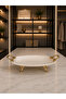 Luxury Porcelain 3-Piece Presentation Set with Gold Feet & Handles - 3