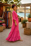 Back-Cut Ethnic Patterned Silk Dress with Foil Details (Fits Standard Sizes 36-46) 70% Silk 30% Viscose - 5