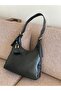 Women's Shoulder Bag with Buckle Detail, Strap and Zipper, Small Wallet, 34cm + 22cm Dimensions - 2