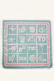 E6160Axtr19 Turquoise Women's Satin Scarf - 2