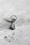 Perforated Sphere Model Dangle 316L Steel Unisex Earrings 1 Piece - 3