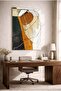 Modern Decorative Tempered Glass Table with Tile and Anthracite Gray Design - Business, Home and School Table - 3