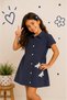 Girl's Butterfly 100% Cotton Denim Dress Casual