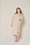 Plain Hooded Kappa Beige Color with Snap Buttons for Kids 9-11 Years - 2