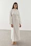 Multi-Button Linen Dress Ecru - 7