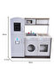Kids Wooden Kitchen Playset with Accessories - 6