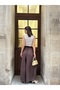 Women's Tencel Skirt-Looking Belted Pants - 3