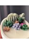 3.2cm Mini Succulent Flower Silicone Mold K-1575, Scented Stone Soap Plaster Candle Mold - 5