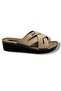 Selin 325-26 leather cross strap platform heel anatomical women's slipper - 2
