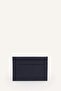 Men's Faux Navy Blue Leather Card Holder I1227Axns