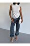 Women's White Turtleneck Zero Sleeve Sandy Crop Blouse Hzl26S-Fry123931 - 3