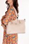 Women's Double Compartment Hand and Shoulder Bag Ald.6753 Beige - 3
