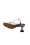 Women's Transparent Goblet Heeled Stoned Summer Evening Dress Shoes Slippers - 6
