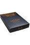 Black Double Cuff Slim Fit Shirt with Beige Tie, Cufflinks, and Handkerchief in a 4-Piece Gift Box Set - 7
