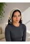 Women's Handmade Knitted Bandana Bohemian Retro Hair Scarf Yellow - 2