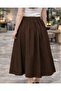 High Waist Flowy Midi/Maxi Skirt - 2
