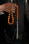 Şahin Ağa Series Metal Design Large Size Crimped Amber Prayer Beads